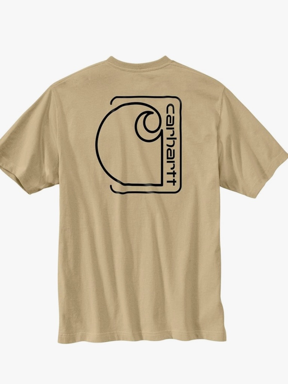 Carhartt Tan Pocket Tee with Logo Patch